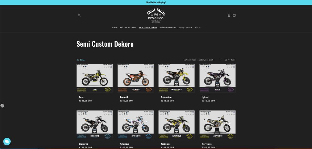 Semi-Custom Line: Schnell und einfach zum personalisierten Dekor - Mint Moto