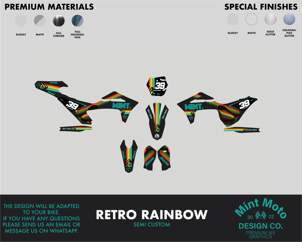 Retro RainbowMint Moto